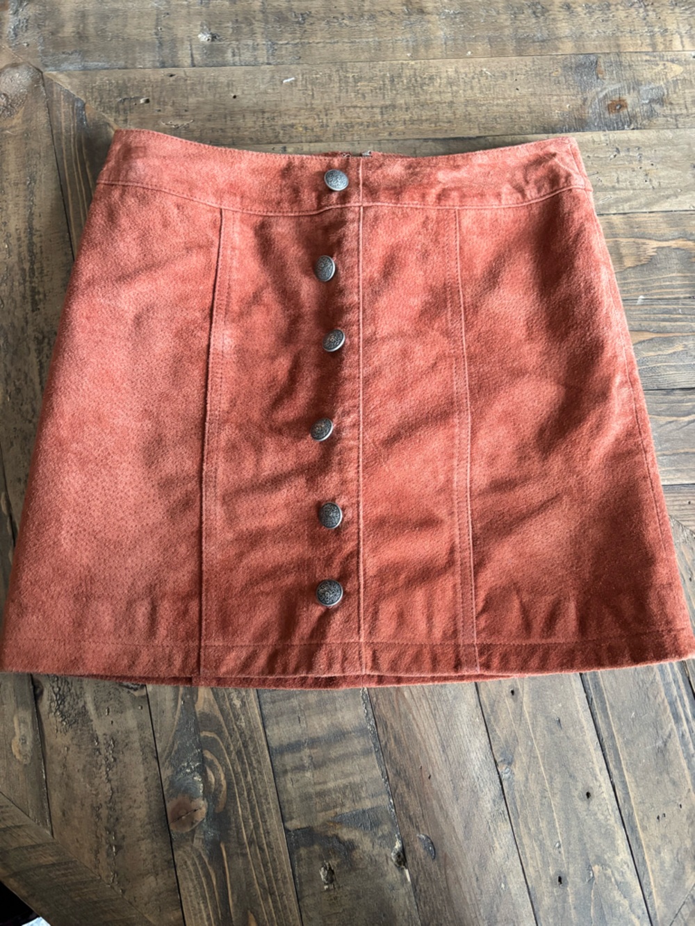 GIANNI BINI Camel Suede Skirt